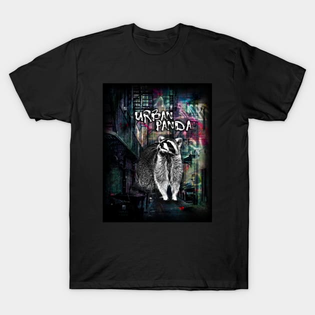 Urban Panda Abstract T-Shirt by CR8ART